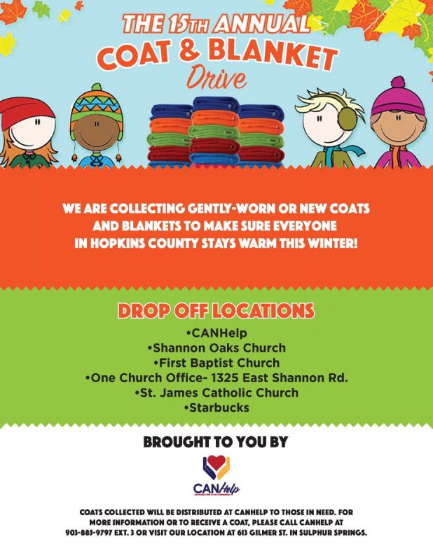 Coat and Blanket Drive by CANHelp Is Now Underway! Ksst Radio