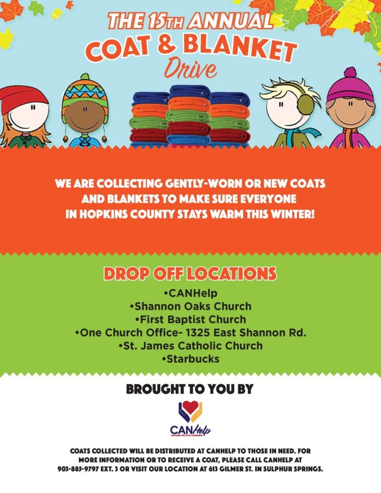 Coat and Blanket Drive by CANHelp Is Now Underway! Ksst Radio