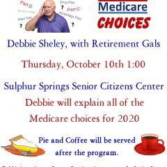 Helpful Programs for Seniors Coming Up October 8 and 10