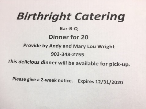 Birthright Catering