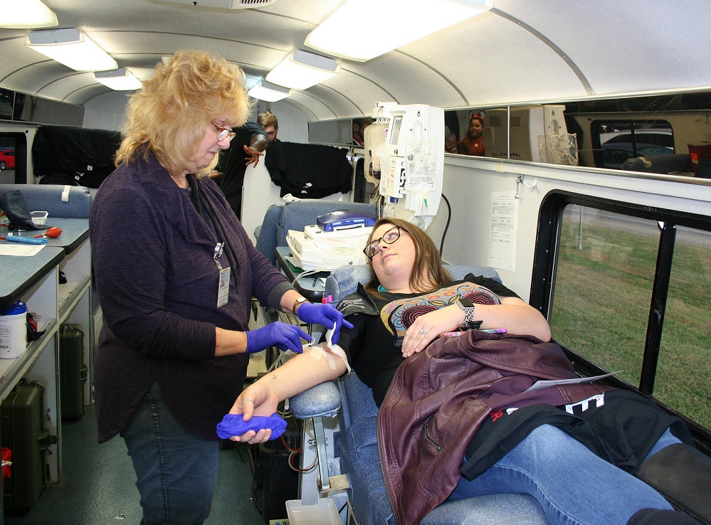 blood drive held at the PJC Sulphur Springs Center