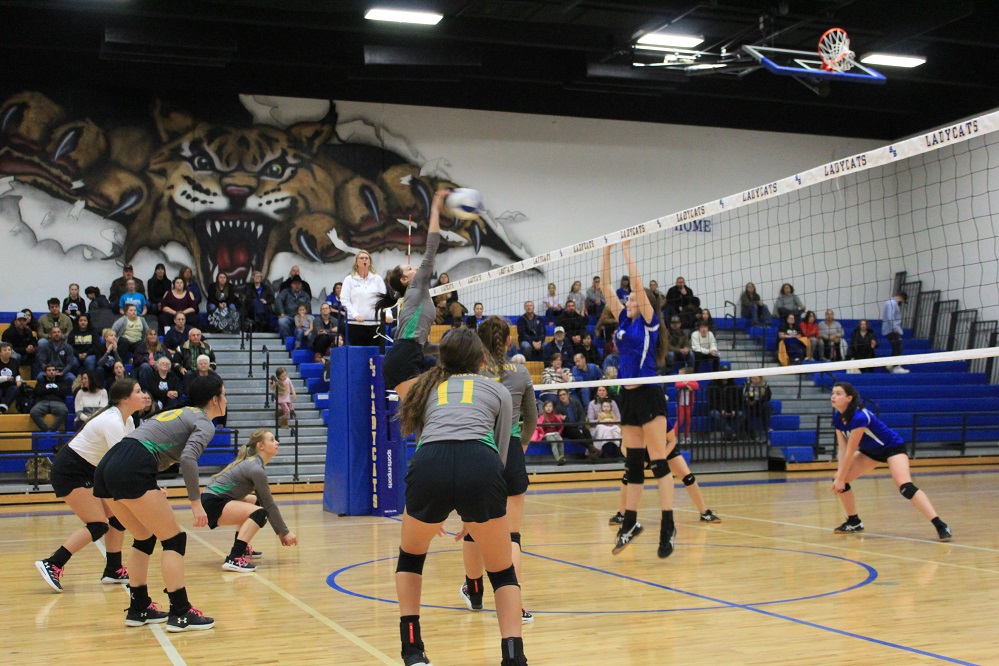 Miller Grove Volleyball v Sulphur Bluff November 2019 over net