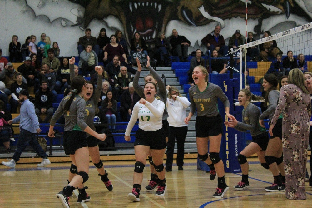 Miller Grove Volleyball v Sulphur Bluff November 2019 pic 6 cheer