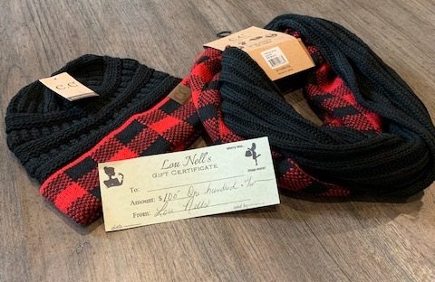Infinity Scarf, Hat and Gift certificate