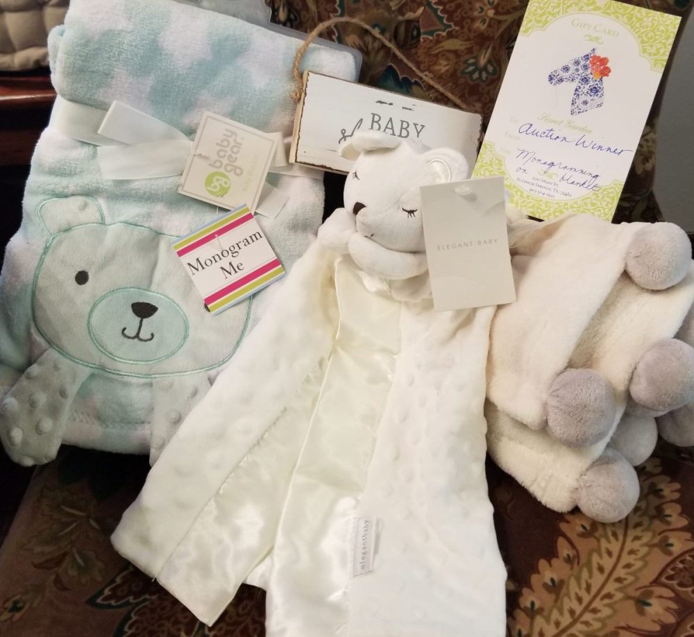 ELEGANT BABY BLANKET, PRAYER BEAR-MINI BLANKET, BABY GEAR BEAR BLANKET, FREE MONOGRAMMING ON A BLANKET, 'BABY SLEEPING' DOOR HANGER.