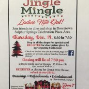 DBA's 'Jingle Mingle' Ladies Night on Thursday Dec. 19 is     a Holiday Shopping Event!