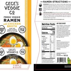 Texas Company Issues Recall Of Fresh Veggie Ramen Due To Eggs Packed With Noodles