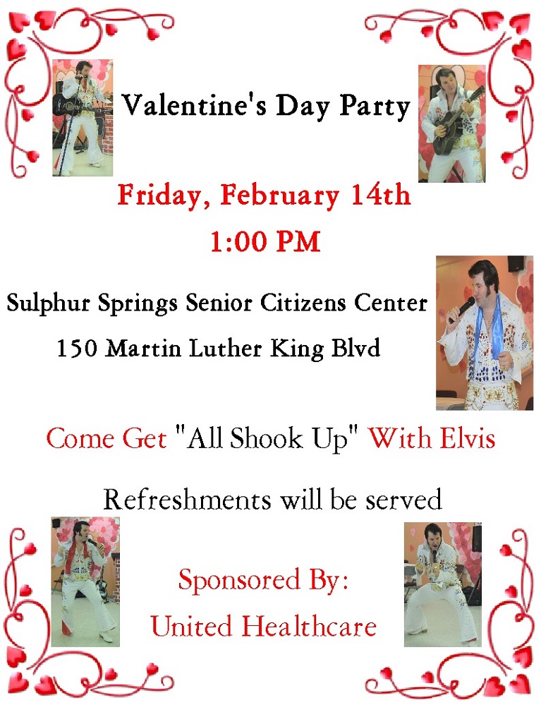 SS Sr Citizens Center 2020 Valentines Day Party