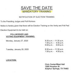 Election Workers Needed For Party Primary, General Election