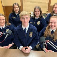 Yantis FFA Chapter Members and Advisor Steven Frederick Visit KSST