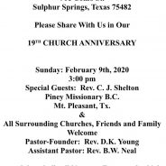 GREATER EMMANUEL M.B.C. 19th ANNIVERSARY