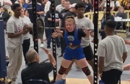 Sable Erdmier powerlifting