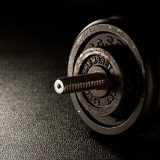black barbell weight powerlift