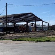 Construction Of Building At Houston-Rosemont Street Corner In Progress