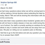 SSISD To Make Decision Regarding Classes By Thursday Afternoon