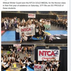Wildcat Winter Guard Receive Gold Medal At NTCA Event