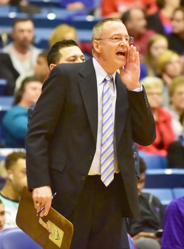 Paris Junior College Coach Foy on the sidelines for Ranger College