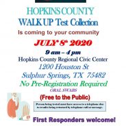 Free Walk-Up COVID-19 Testing Offered Today
