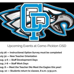 Reminder To Parents: Select Instructional Option For CPCISD Students By July 26