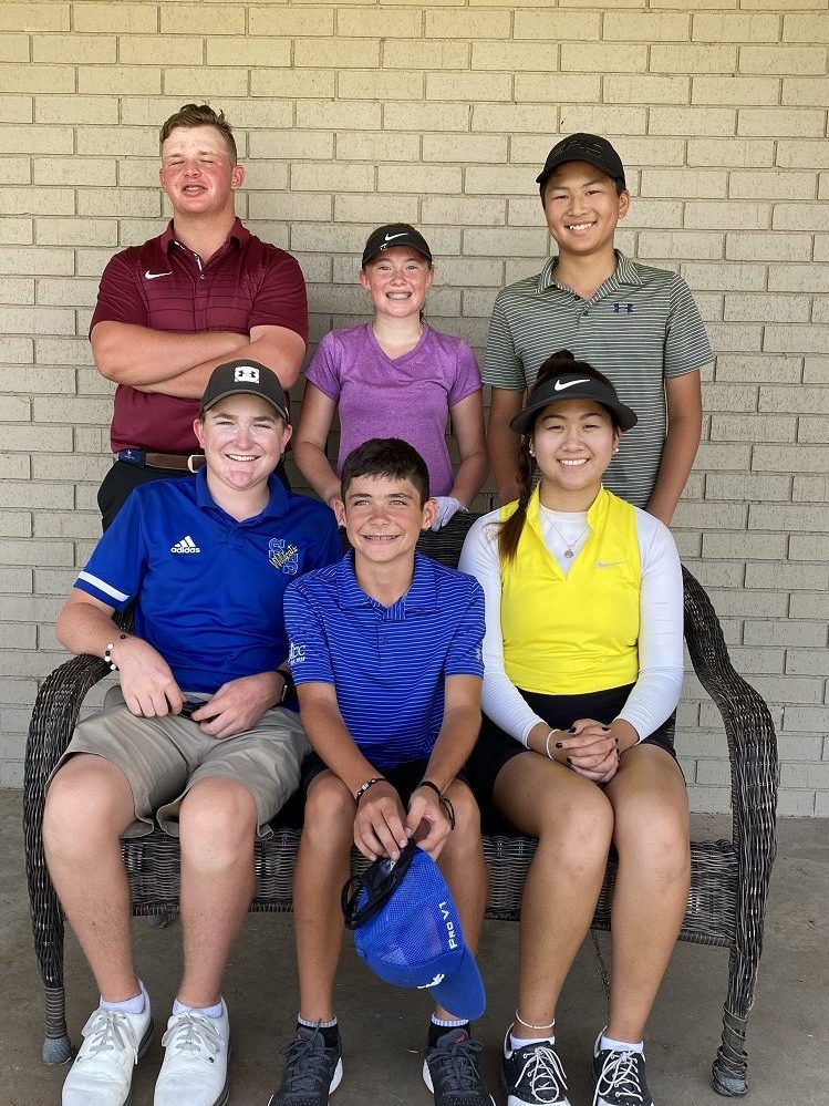 golf 2020 Kip Childress(bottom left), Jace Jordan(middle bottom), Mariam Tran (bottom right)