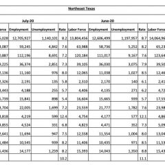 Hopkins County Had Lowest July 2020 Unemployment Rate In NE Texas Workforce Development Area