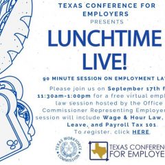Texas Conference For Employers Hosting Virtual Seminar on Employment Law