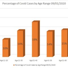 Hopkins County LHA, Emergency Management Report On Ages Of COVID-19 Patients, Daily Case Counts