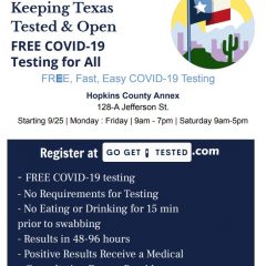 Free COVID-19 Testing Resumes In Sulphur Springs Today