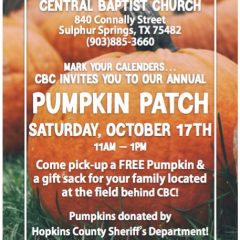 Pumpkin Patch at Central Baptist Church