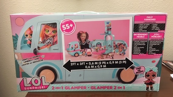 L.O.L. Surprise 2 in 1 Glamper. This is one of the hot items for a special girl this Christmas. The Glamper is fully equipment and will give some lucky girl hours of fun!