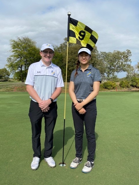 Sulphur Springs High School Wildcat Invitational winners Kip Childress and Mariam Tran