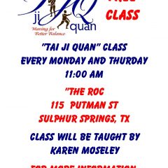 Free Balance Class For Seniors Taught at The ROC Mondays, Thursdays at 11am