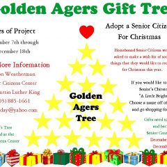 Golden Agers Gift Tree is Up!
