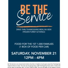 Hopkins County Christian Alliance Plans a Free Thanksgiving Meal Box for Local Families in Need