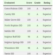 All Hopkins County, Winnsboro, Yantis School Districts Received Superior FIRST Ratings