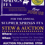 The Annual Sulphur Springs FFA Stew and Auction