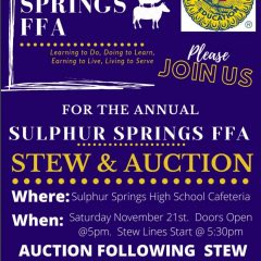 The Annual Sulphur Springs FFA Stew and Auction
