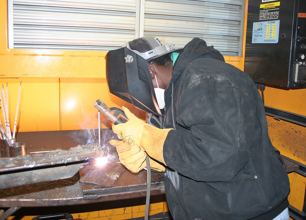 Paris Junior College welding student John Musa of Sulphur Springs