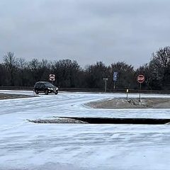 Machine Which Allowed City To Treat Icy Roads, Intersections Broke, Limiting Response