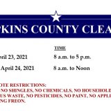May 3 and 4 Designated As County Clean Up Days