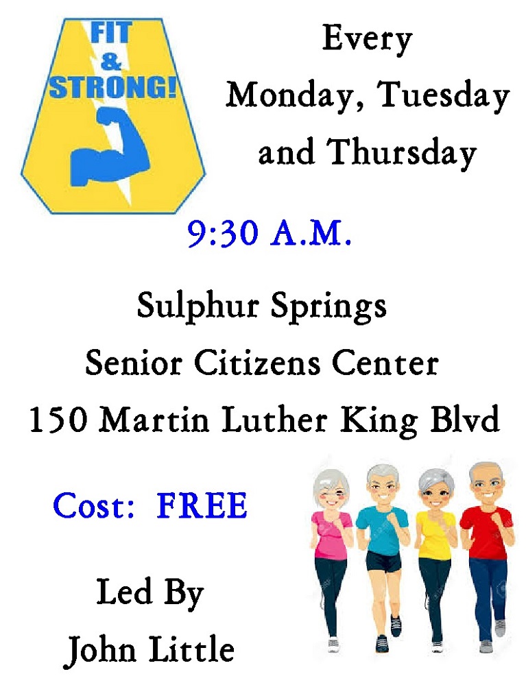 Senior Citizens Center Fit and Strong Flyer