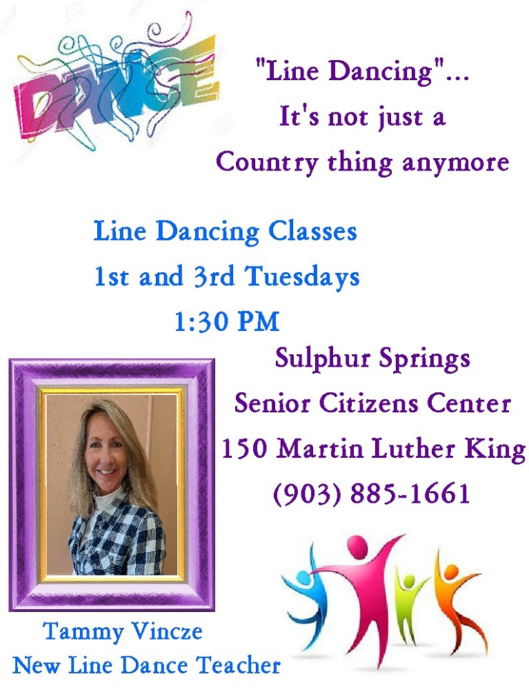 Senior Citizens Center Line Dancing Flyer