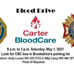 American Legion, VFW Hosting May 1 Blood Drive