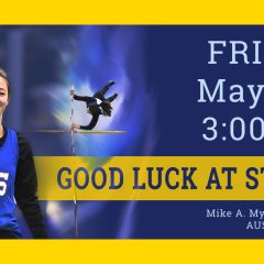 Lady Cats Pole Vaulter Claire Bybee Competes at State Track Meet Friday Afternoon