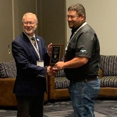 Como-Pickton CISD Board President Accepts TREA School Board of the Year Award