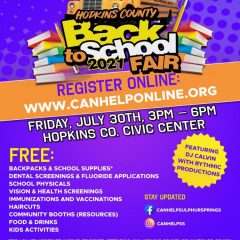 Reminder: 2021 Back to School Fair TOMORROW