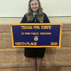 Sulphur Springs Student Among Top 10 In State FFA Junior Prepared Public Speaking Event