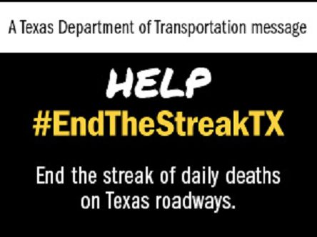 new TXDOT EndTheStreakTX logo