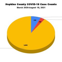 120th COVID-19 Fatality, 35 New Cases, 6 Recoveries, 270 Active Cases Reported For Hopkins County
