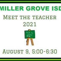 Miller Grove ISD Meet The Teacher Planned Aug. 9 For All Grades, Classes Begin Thursday, Aug. 12